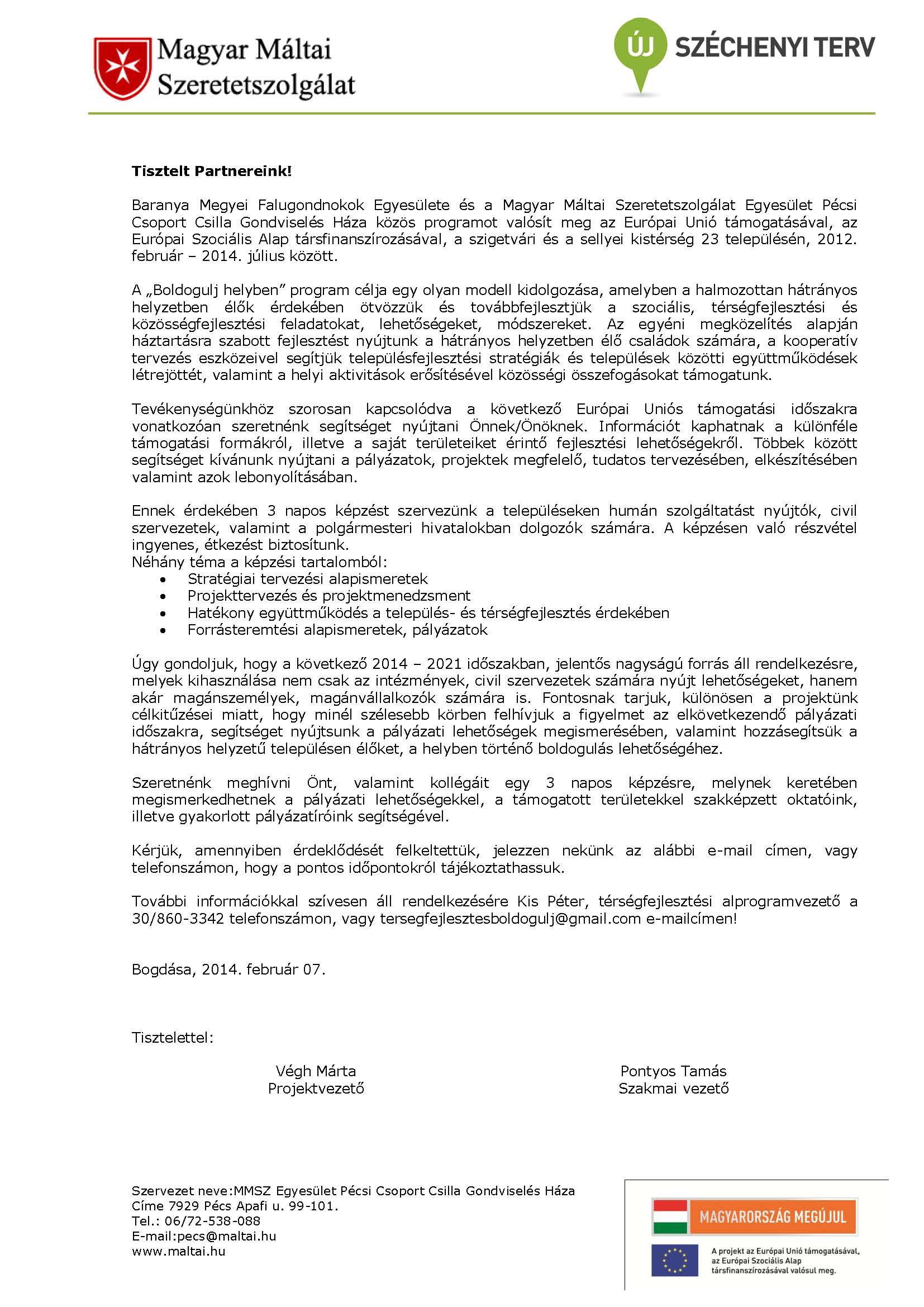 Meghívó Képzés 2014